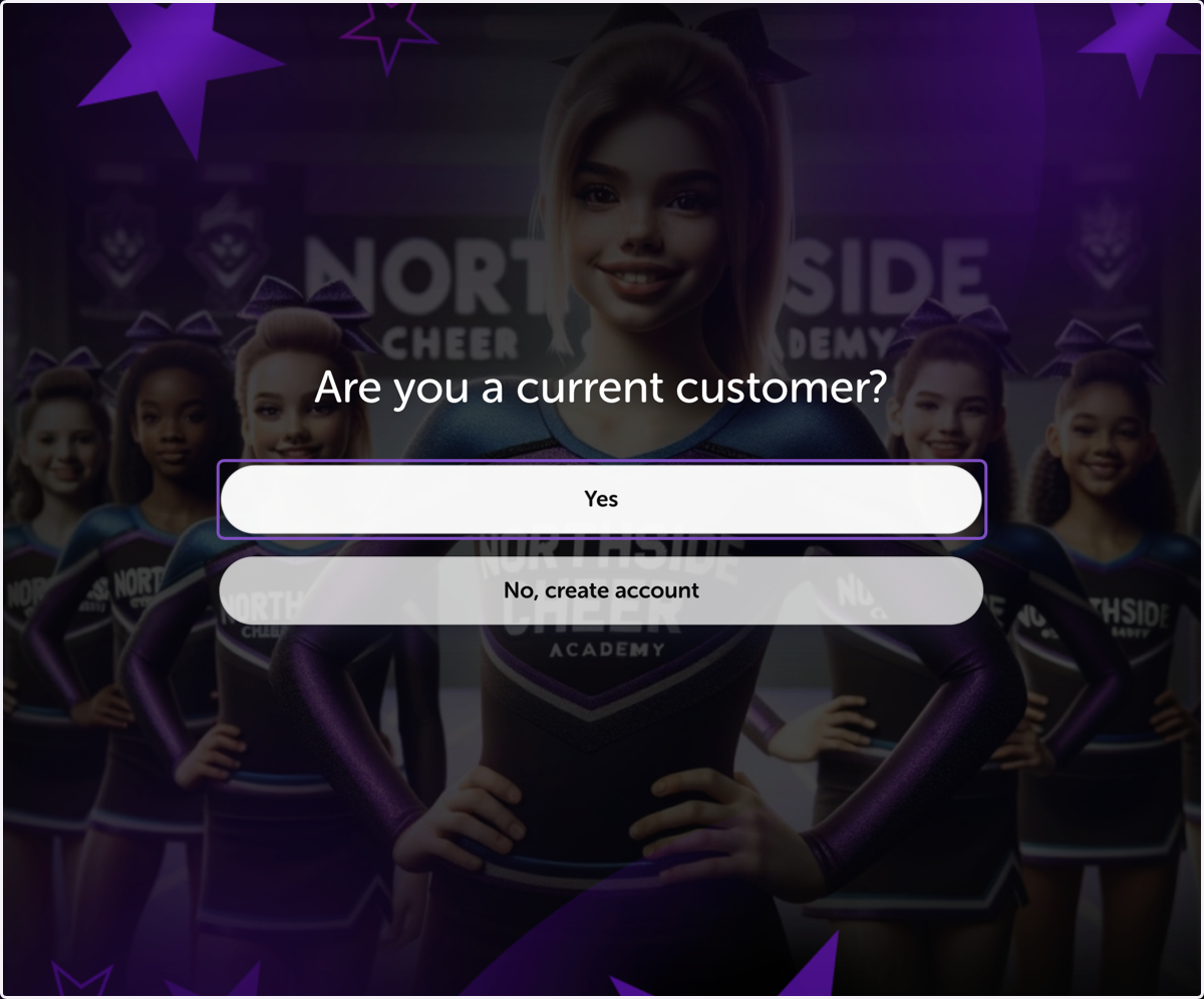 If you have a current account, select yes, or else create an account.