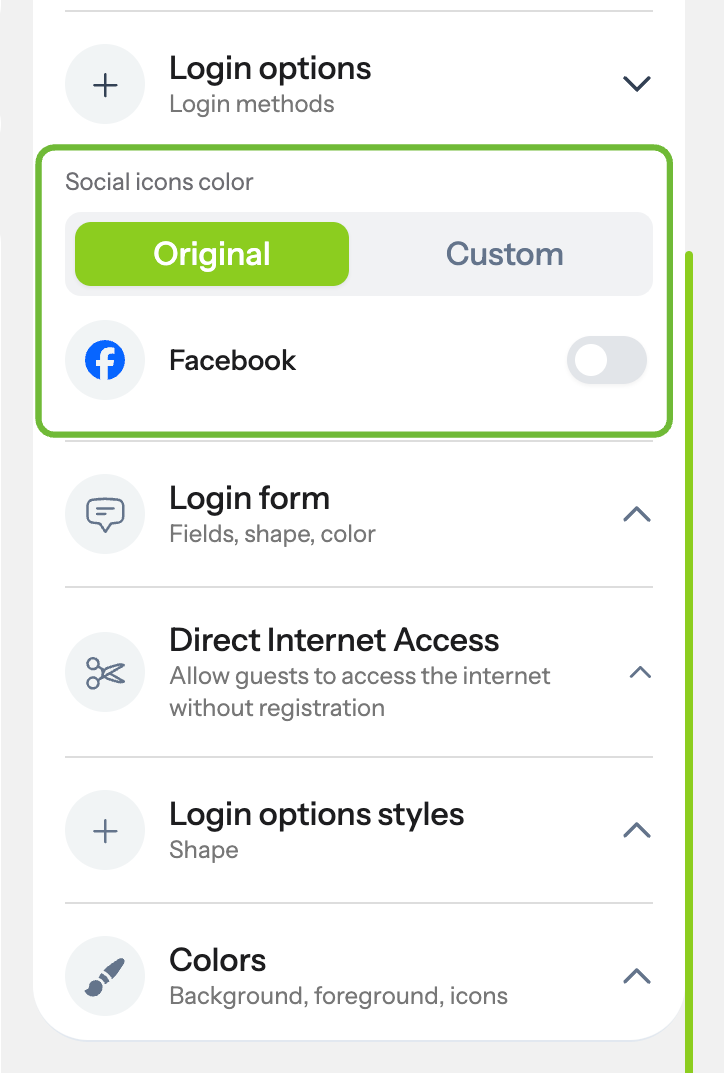 1. Facebook Login