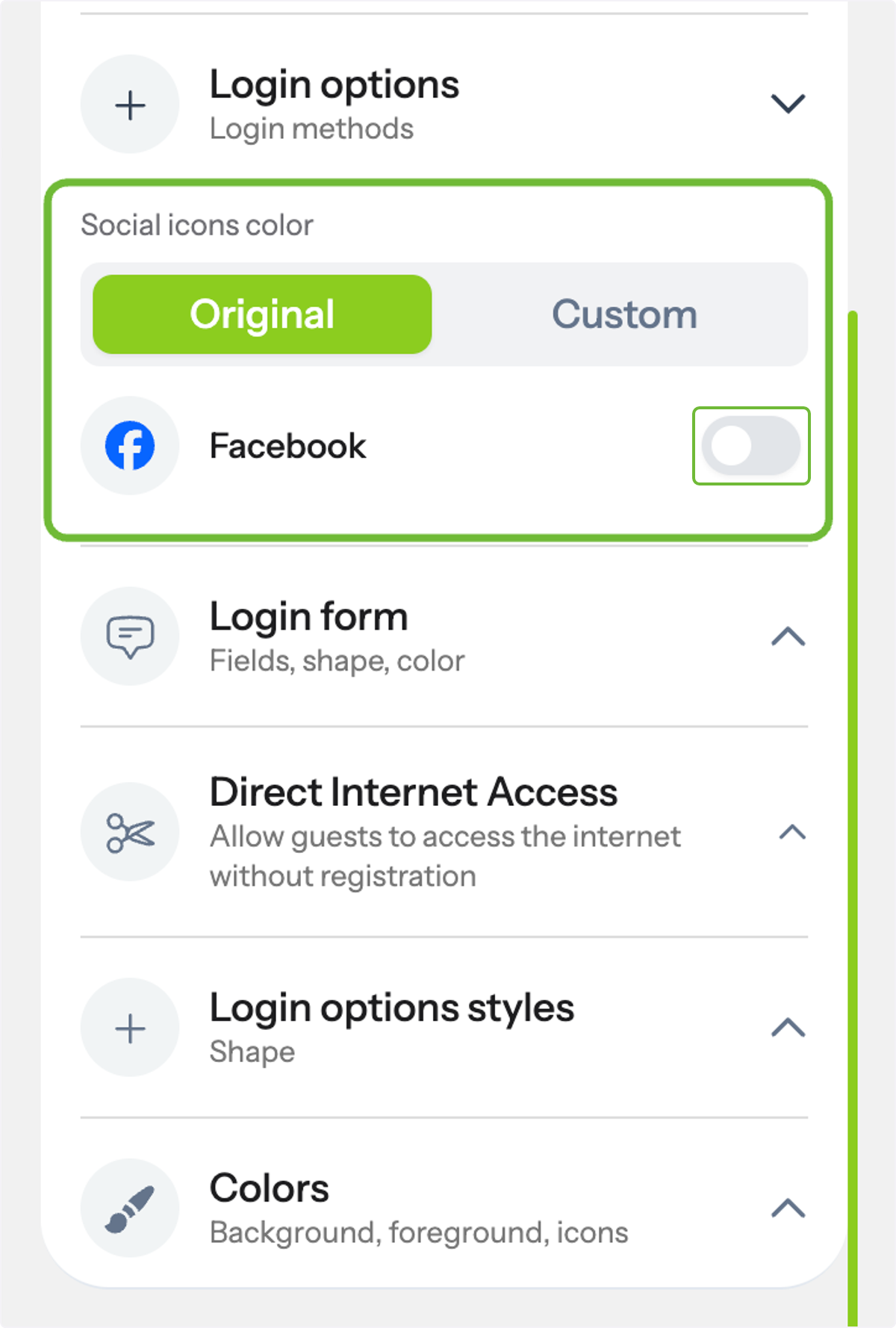 1. Facebook Login