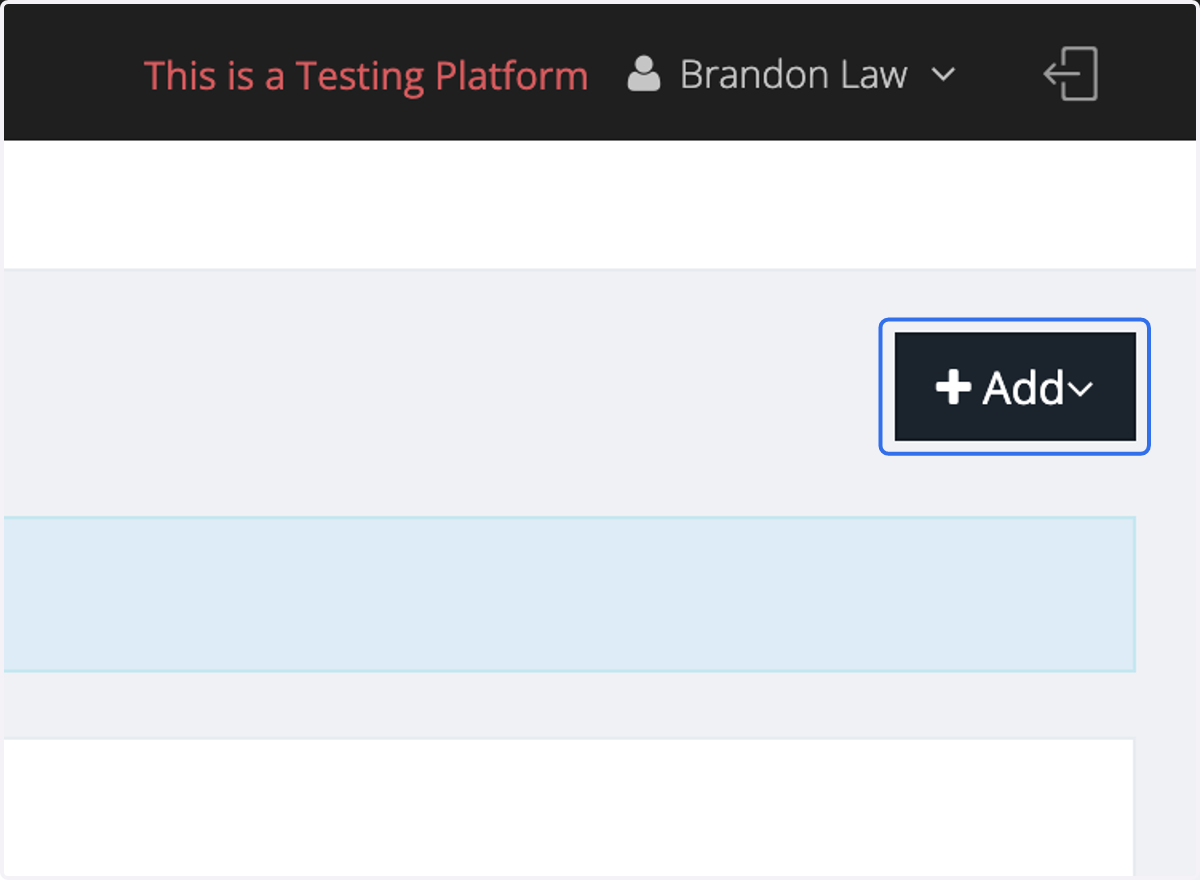 Click on Add