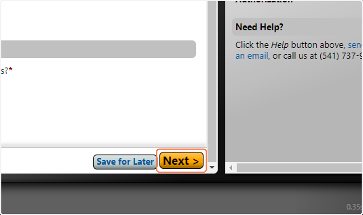 Click on Next >