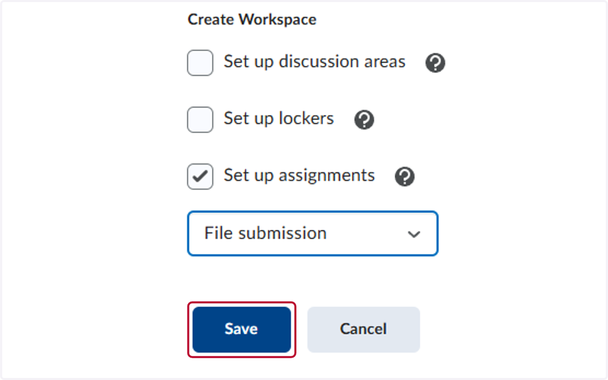 Click on Save