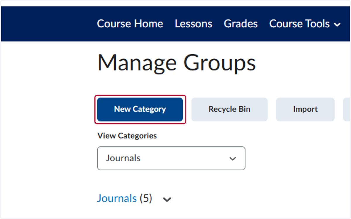 Click on New Category