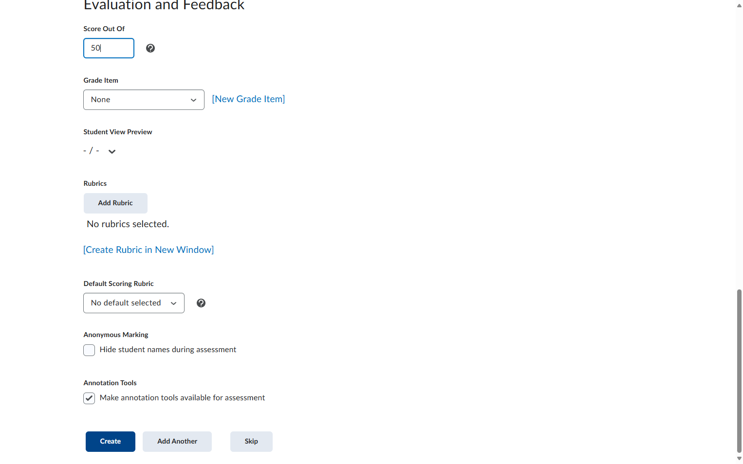 Click on Create