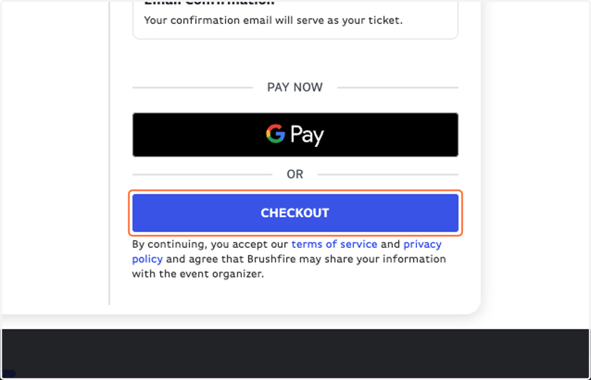 Verify registrants & click on CHECKOUT