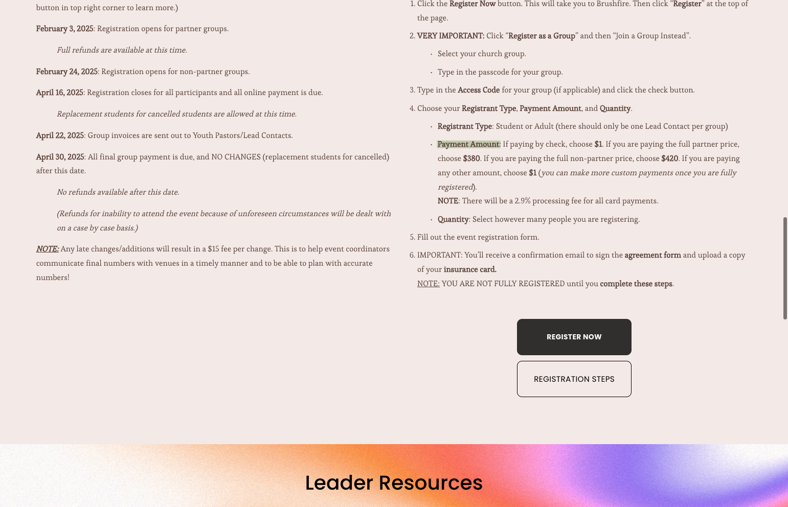 Click on REGISTER NOW