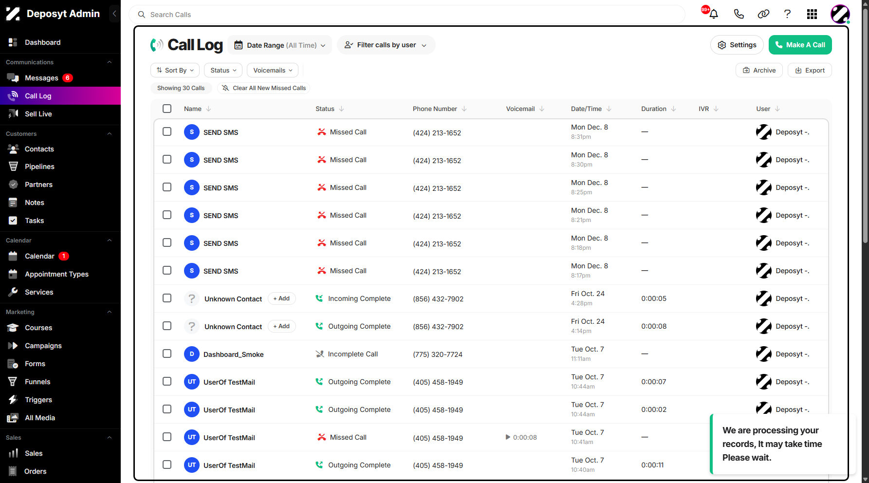 Step 11: A notification will appear confirming that your tags were successfully applied. Tags are labels or keywords you assign to contacts, deals, or records to help organize, categorize, and quickly find them later.