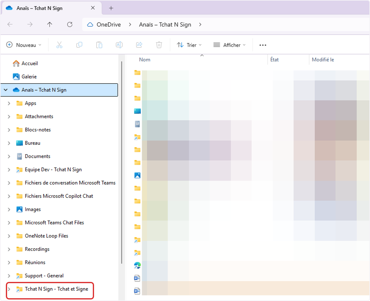 Dans votre One Drive : Cliquez droit sur votre nouveau lien.