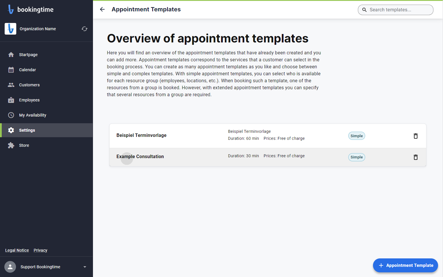Select Example Consultation