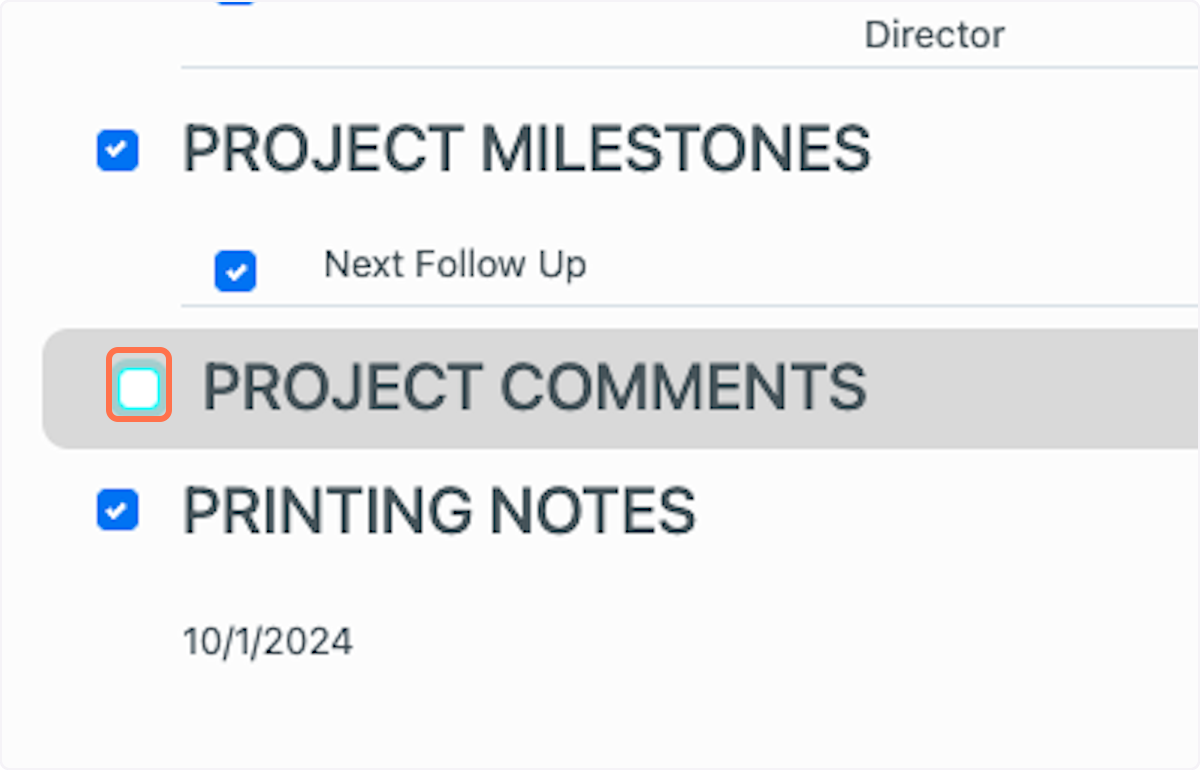 Many times printing the Project Comments section can make a file over 10 pages long. If you don't want all the comments printed, simply uncheck Project Comments to save printing costs. 