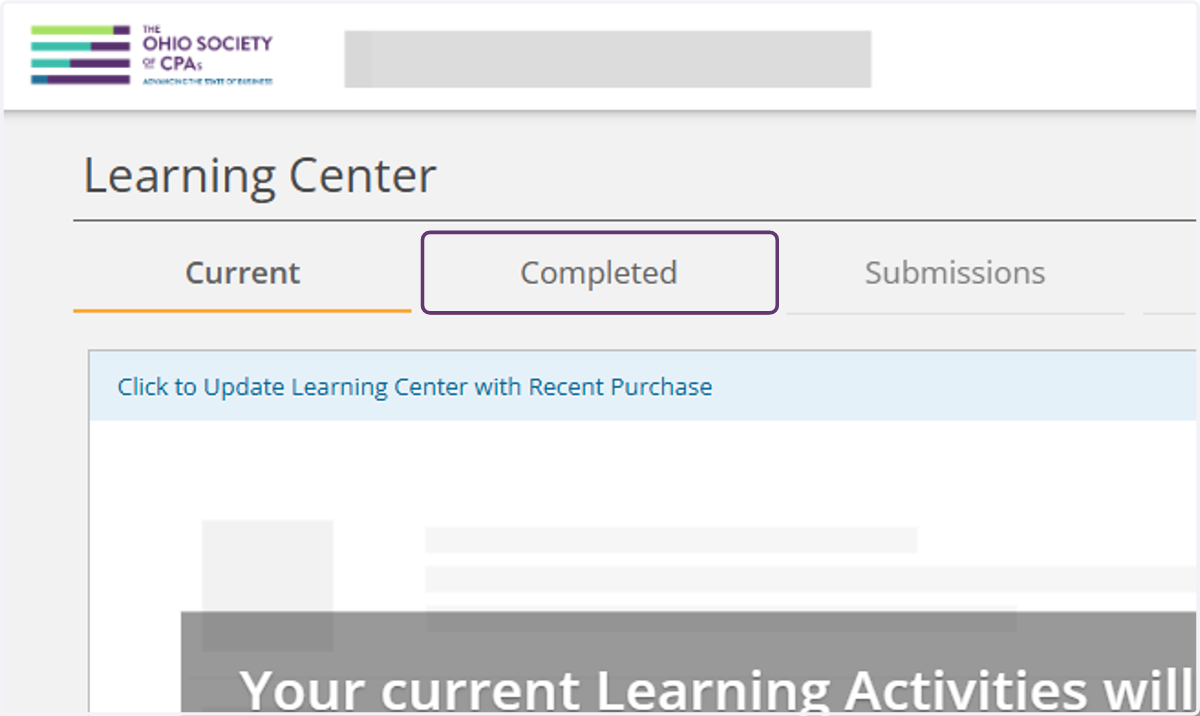 Click on Completed