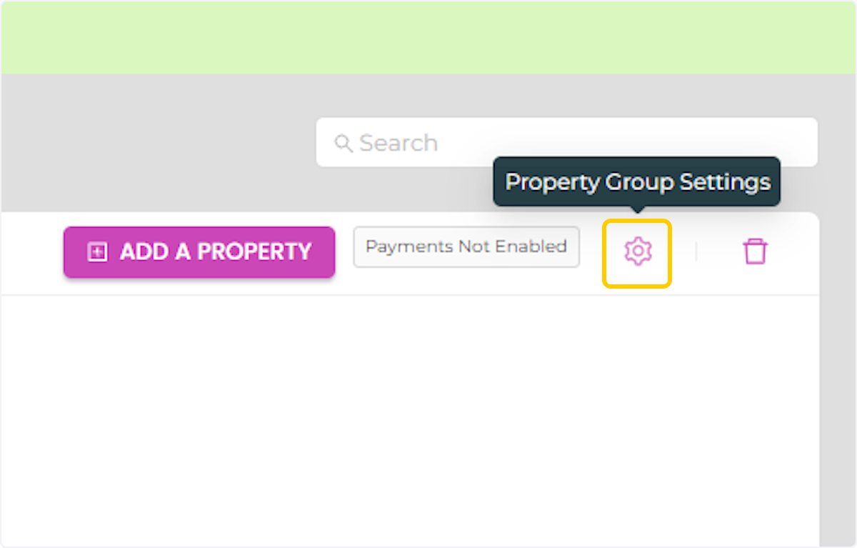 Click on "Property Group Settings"