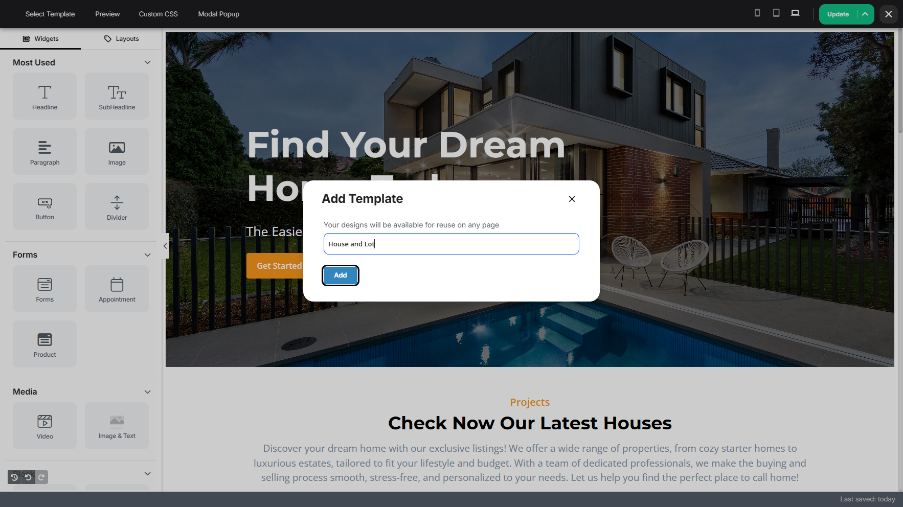 Step 5: Once you're done, click Add to save and apply the changes.