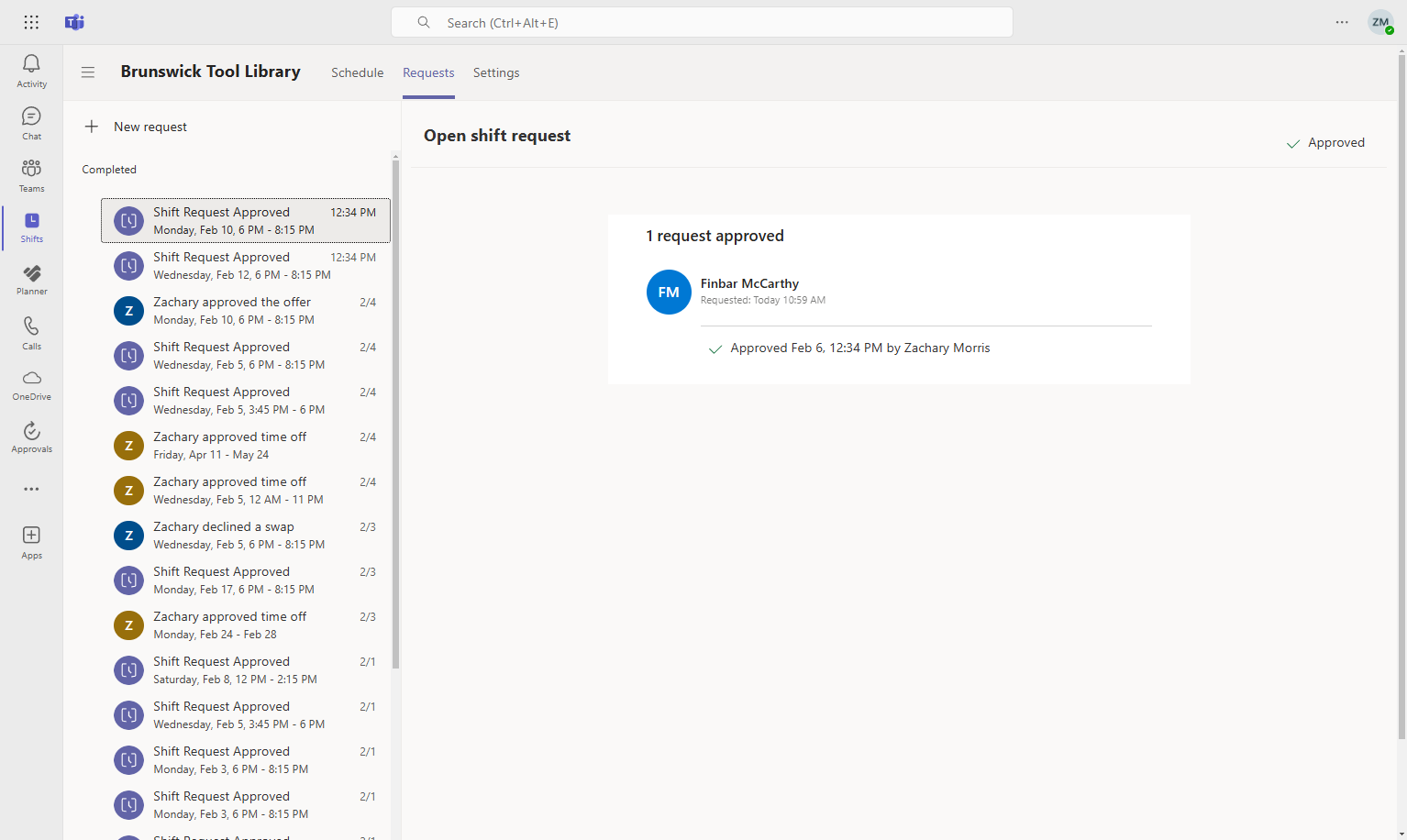 Click on Create a new request
