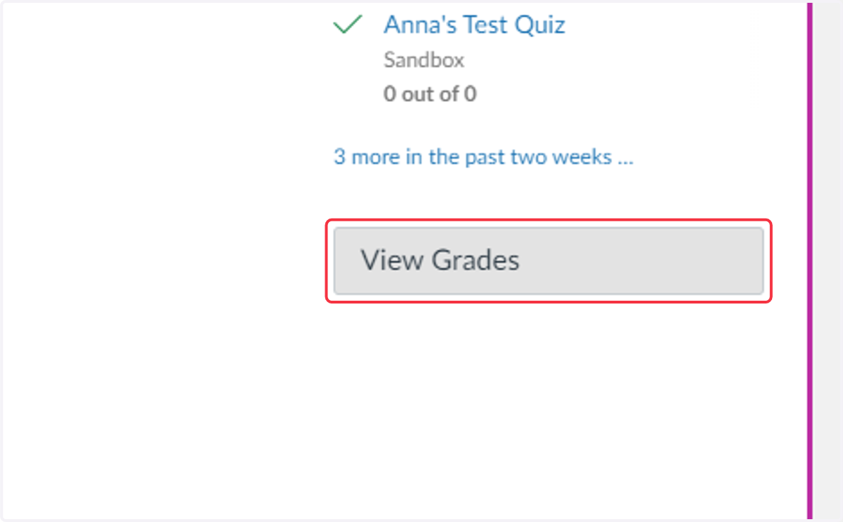 View Grades Button