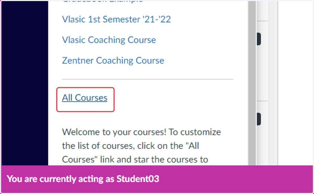 All Courses Link