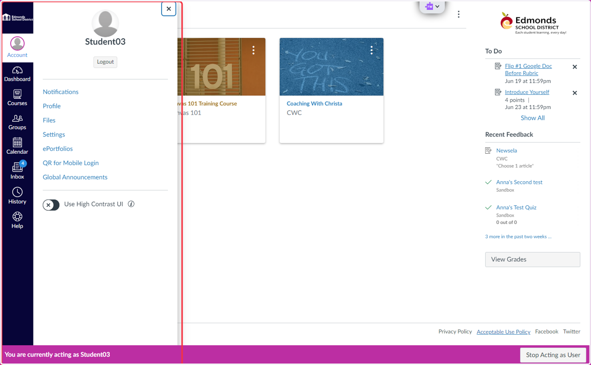 Select Account Icon