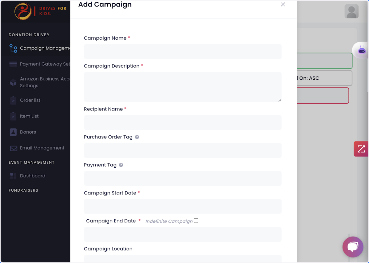 Congratulations! You can now create your first campaign and add products!
