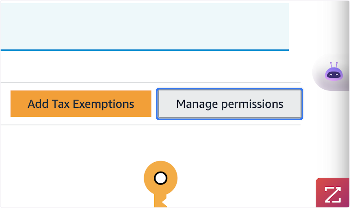 Click on Manage permissions