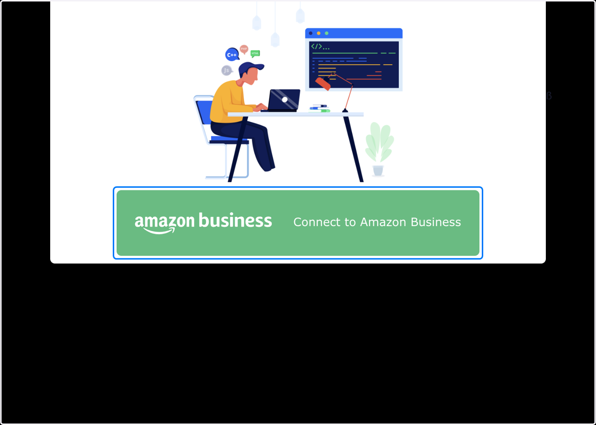 Click on Connect to Amazon Business