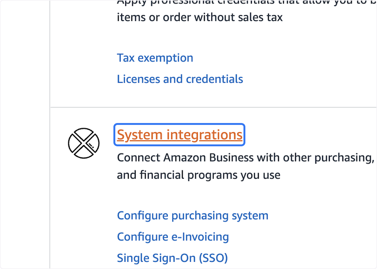 Click on System integrations
