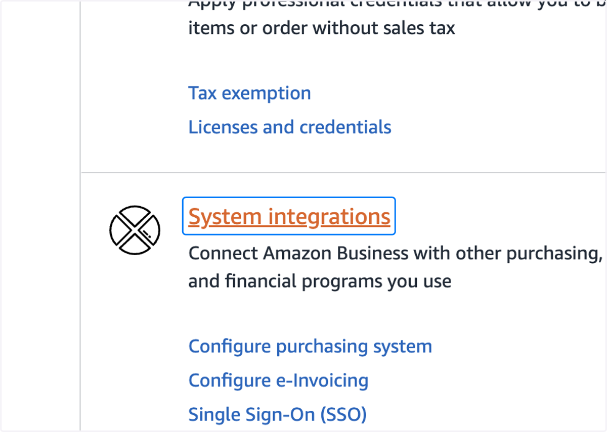 Click on System integrations