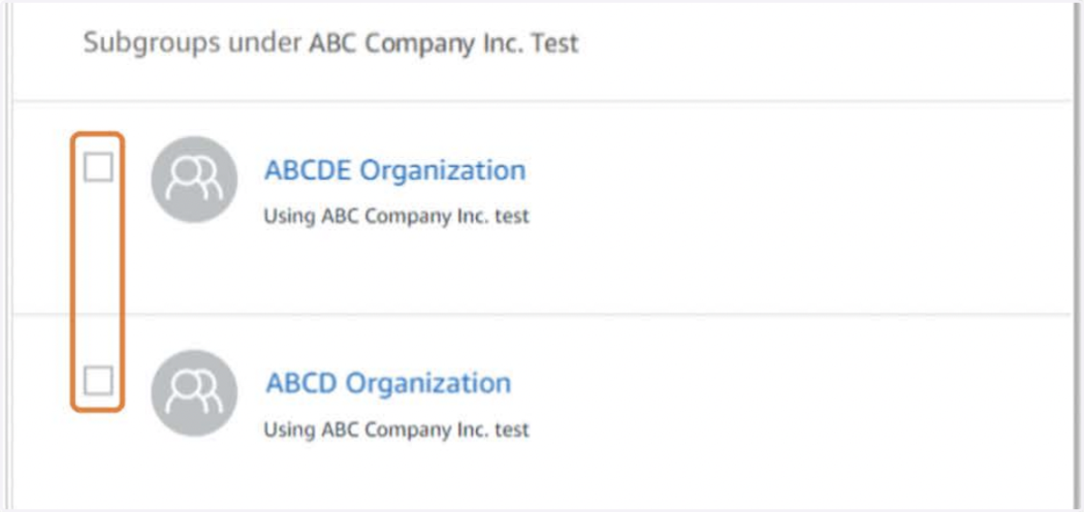Select the Donative group we previously set up