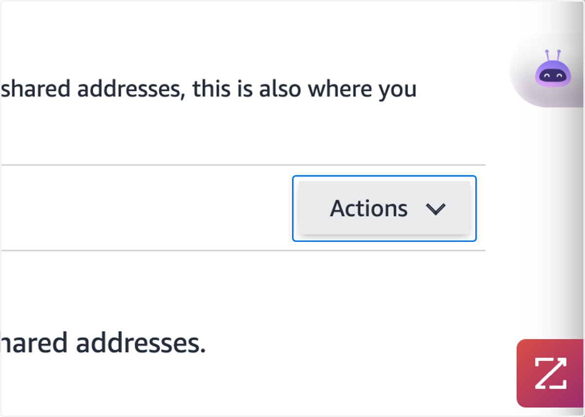 Click on Actions