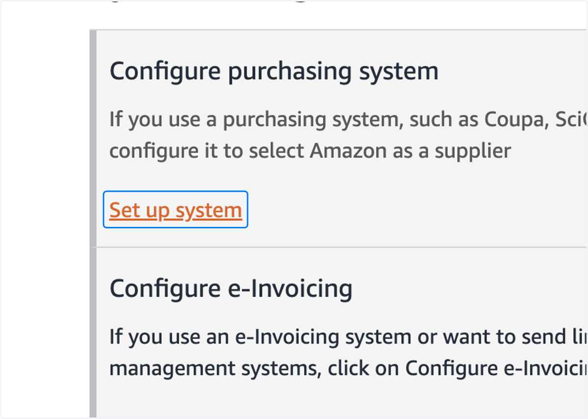 Click on Set up system