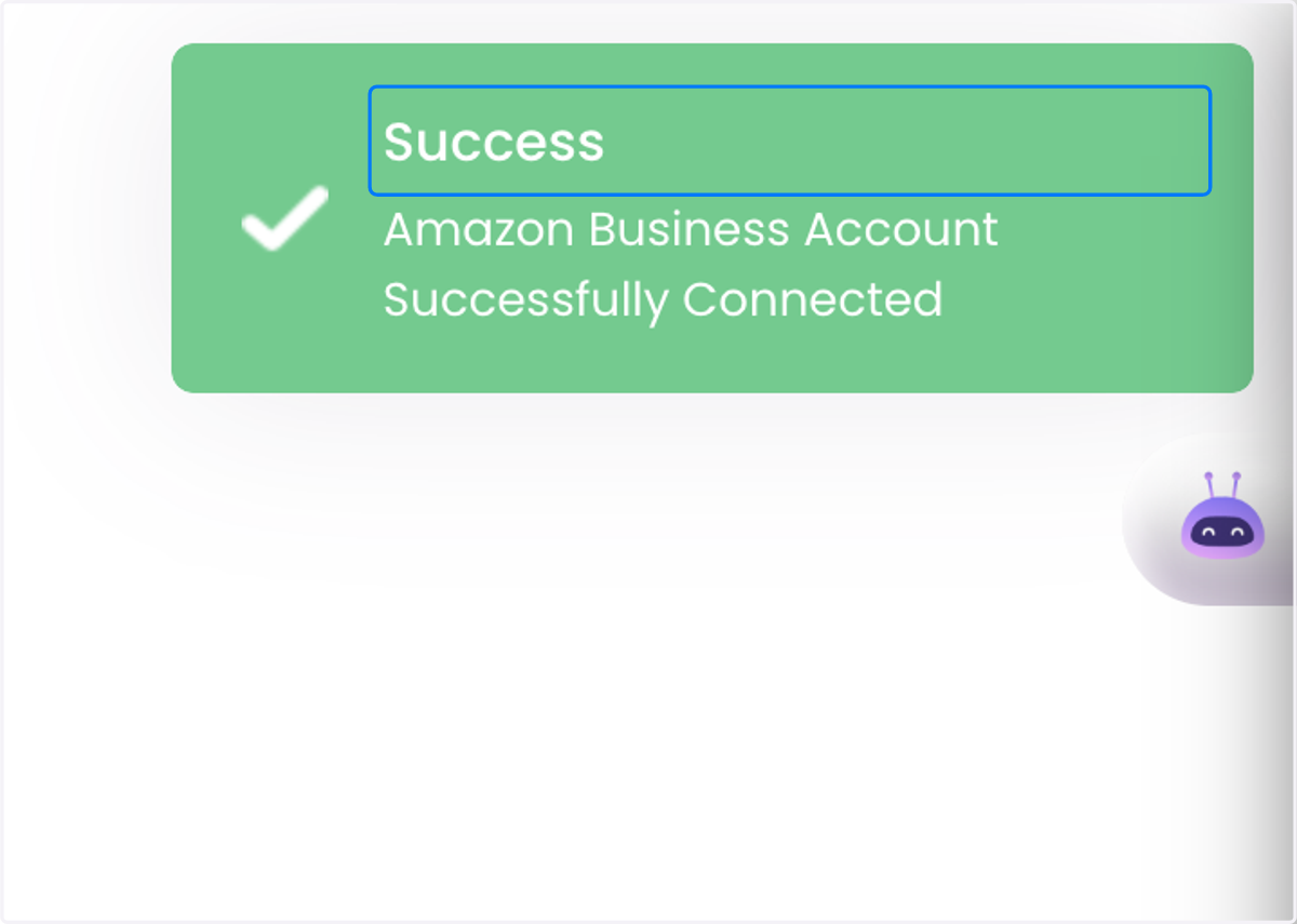 See the Success Banner