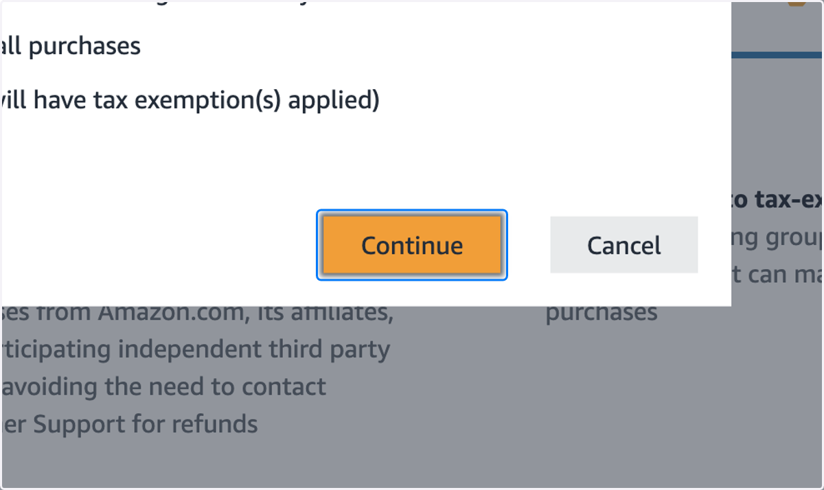 Click on Continue