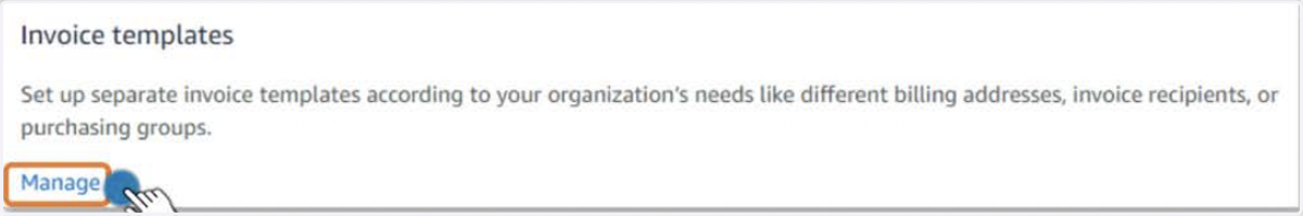 Manage Invoice Templates