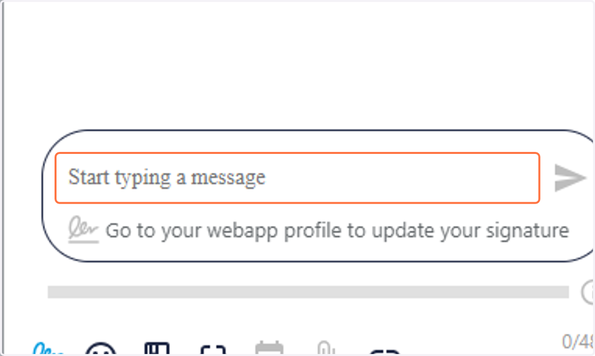 Start typing a message