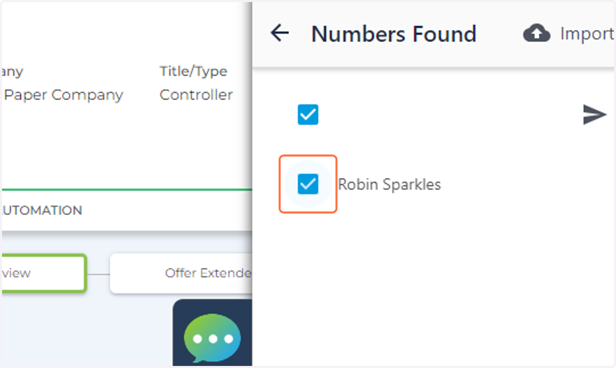 Select the Contact