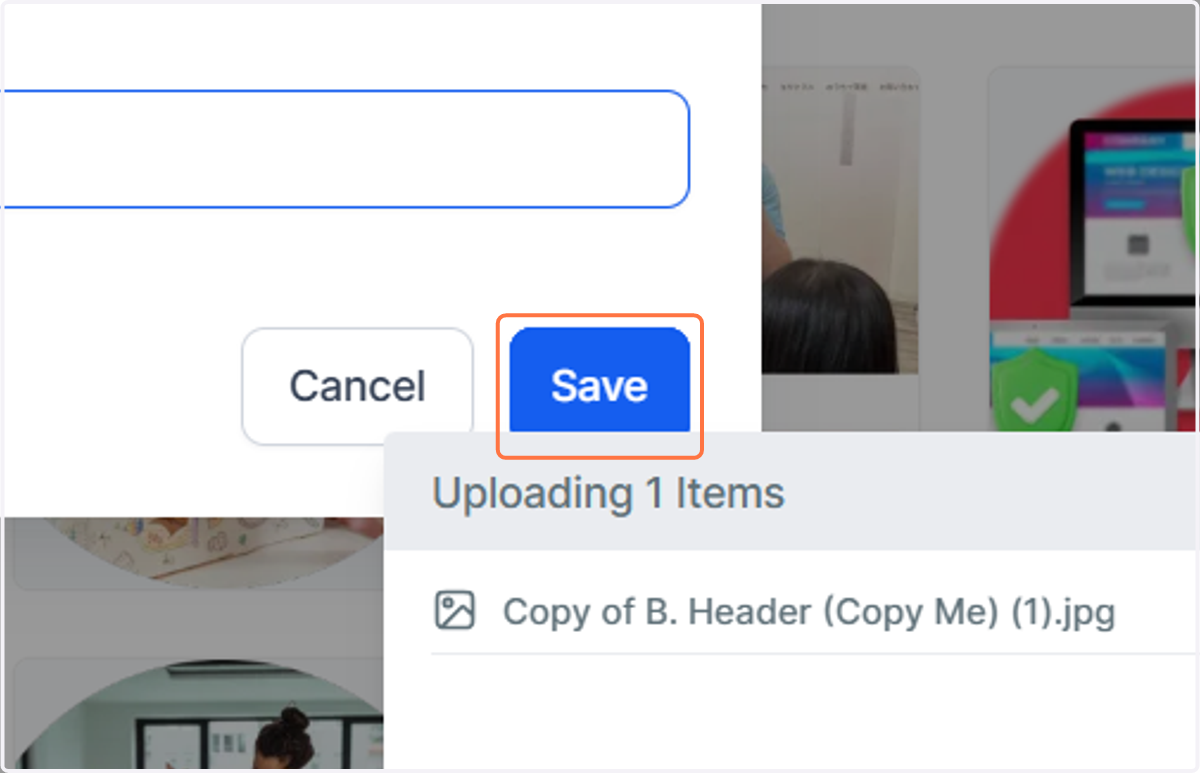 Click on Save