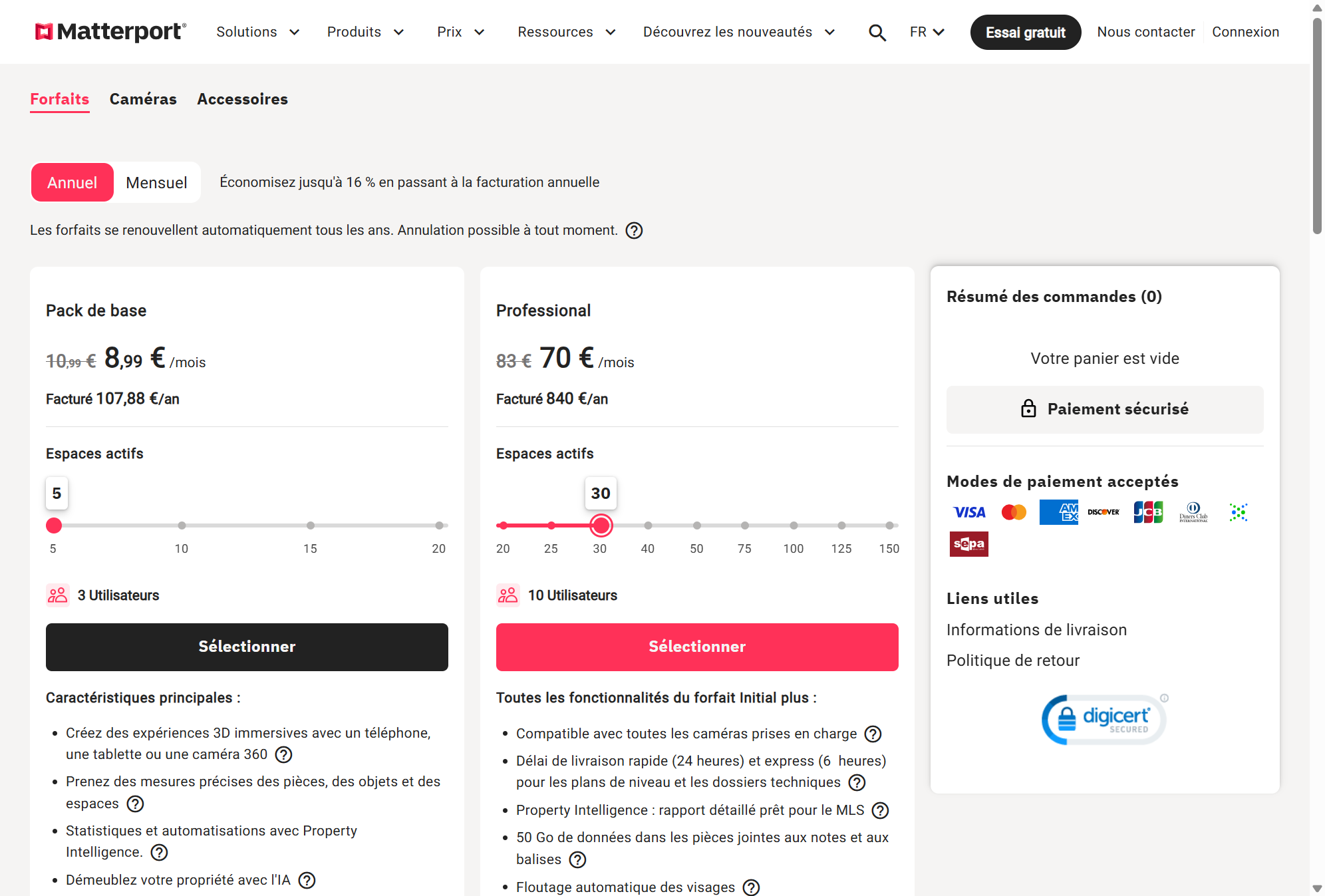 Cliquez sur "Sélectionner"
