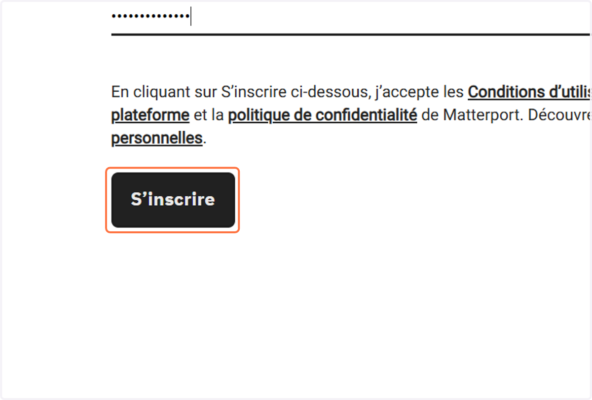 Cliquez sur "S’inscrire"