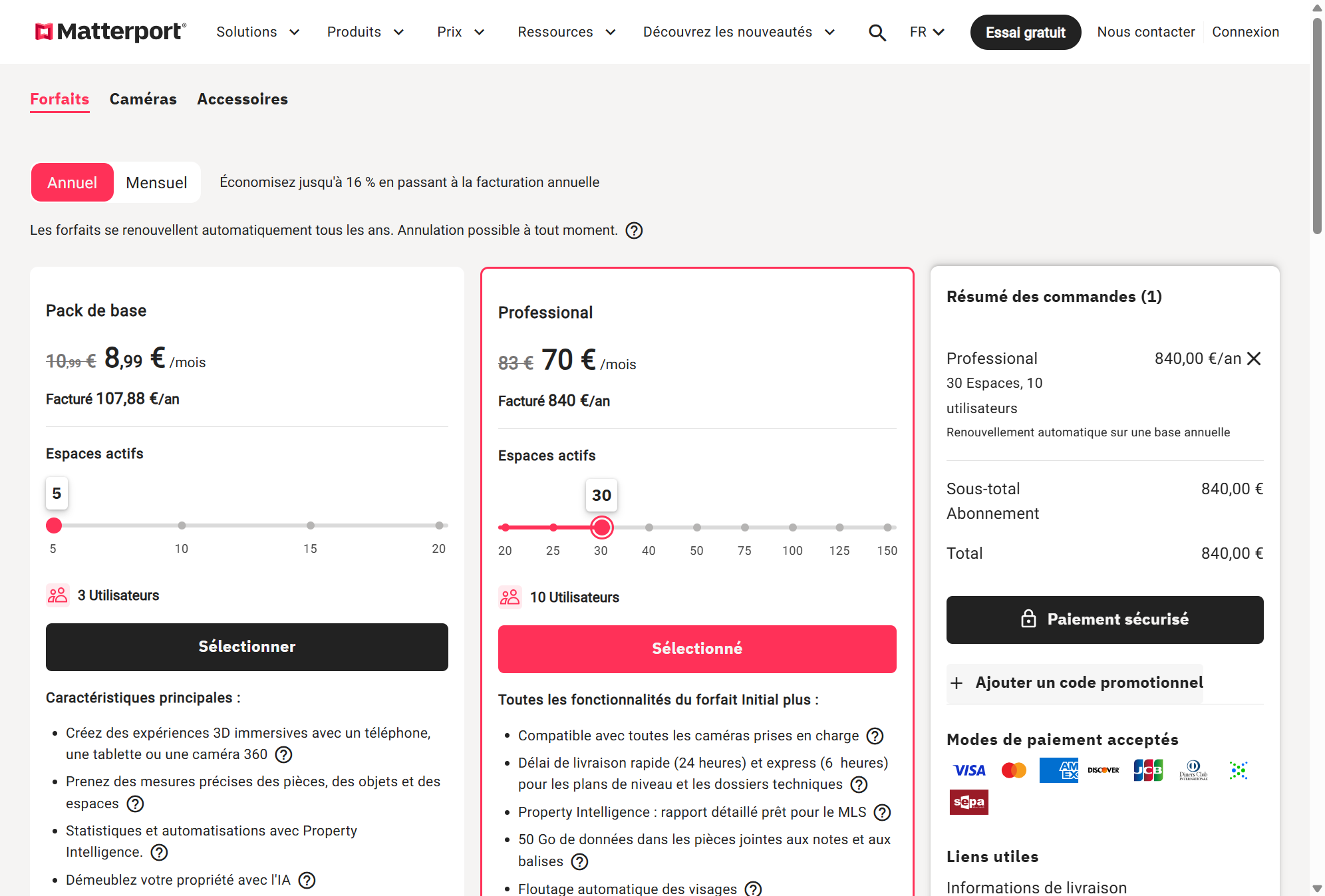 Si vous avez un éventuel code promo, cliquez sur "Ajouter un code promotionnel" et entrer le code