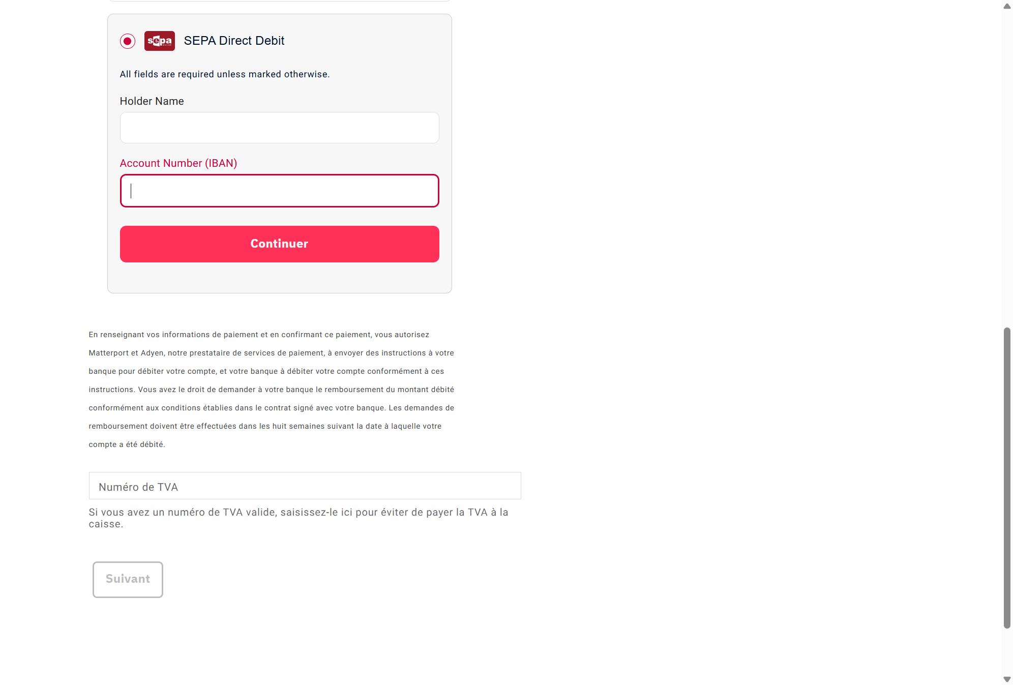 Cliquez sur "Continuer