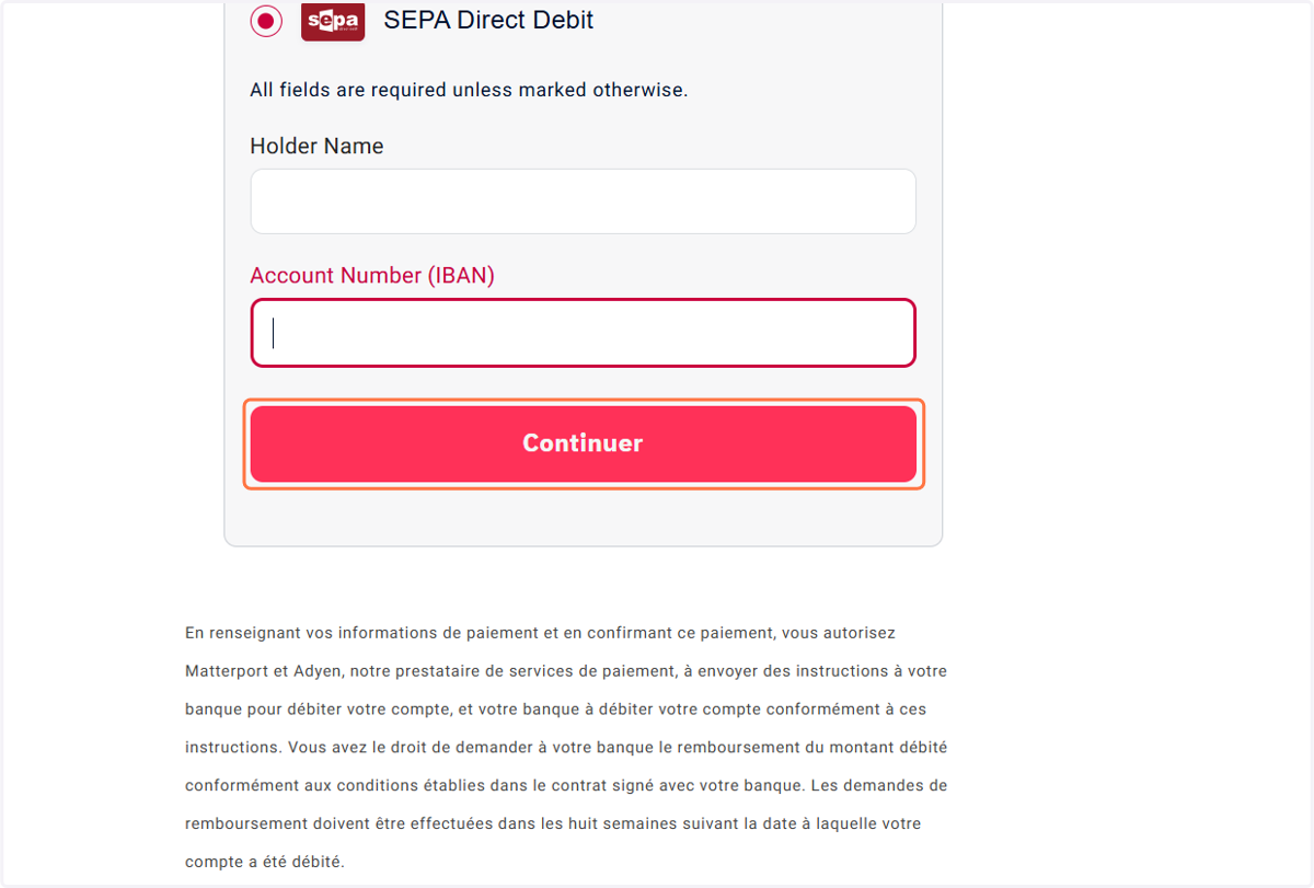 Cliquez sur "Continuer