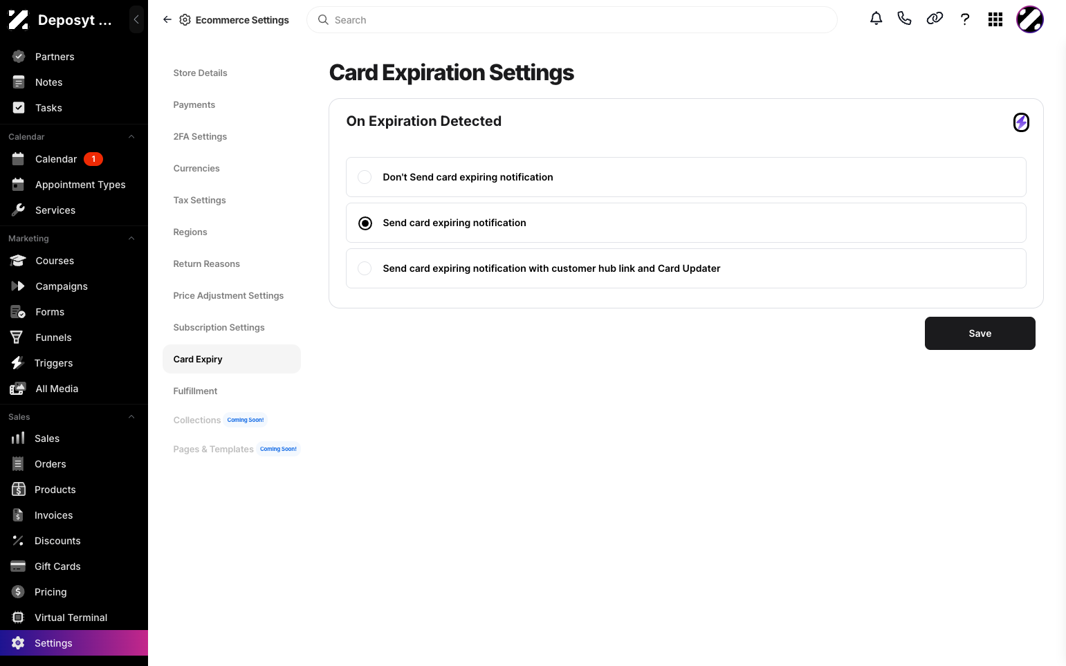 Step 5: For the last two options, you can apply a trigger by clicking the purple bolt icon.
