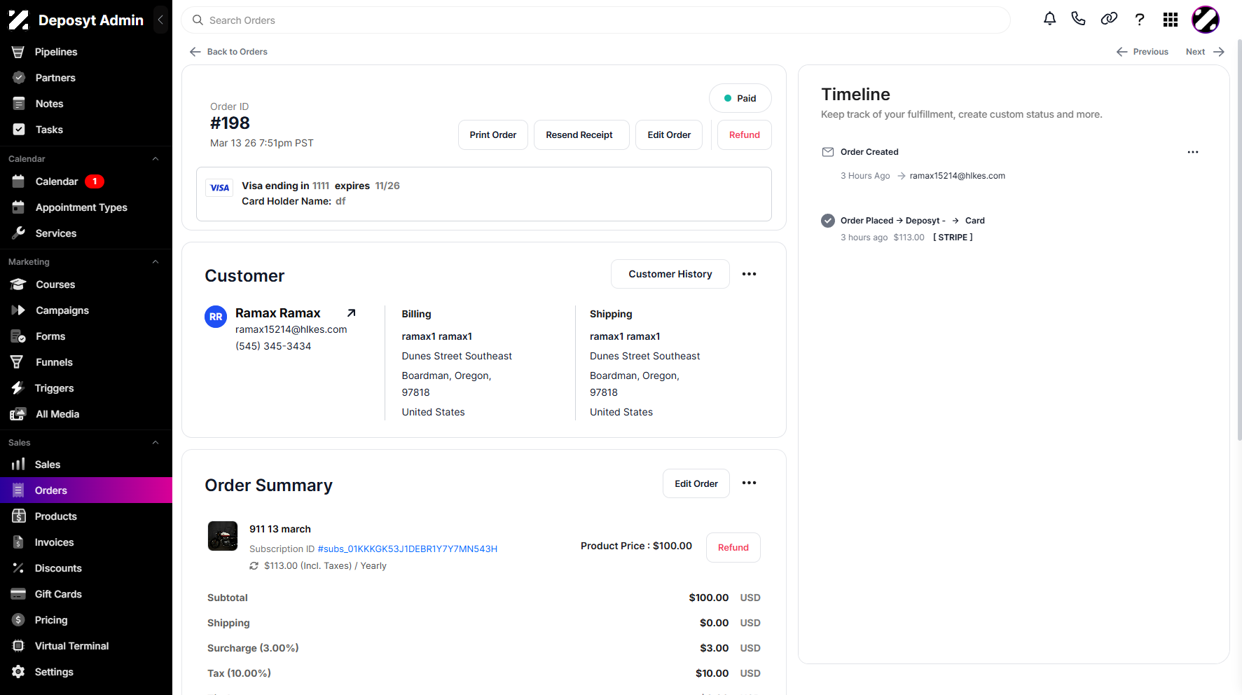 Step 4: You will then be taken to the Order Summary page.