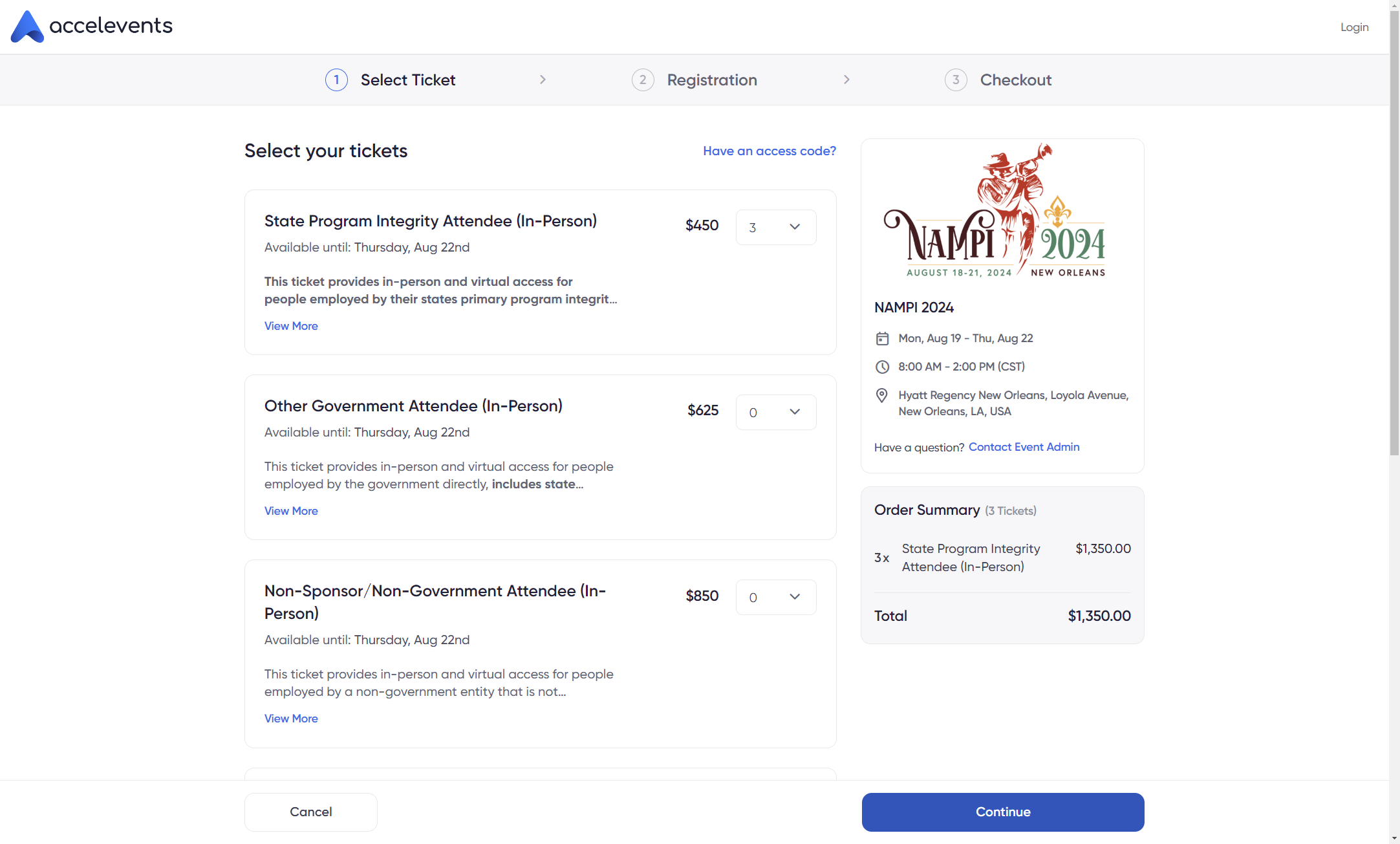 Click on Continue