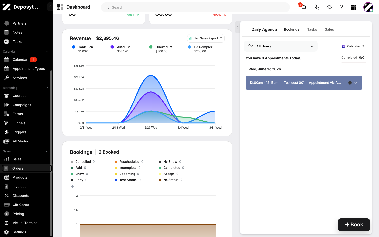 Step 1: On your Dashboard, navigate to the Orders tab under the Sales section.