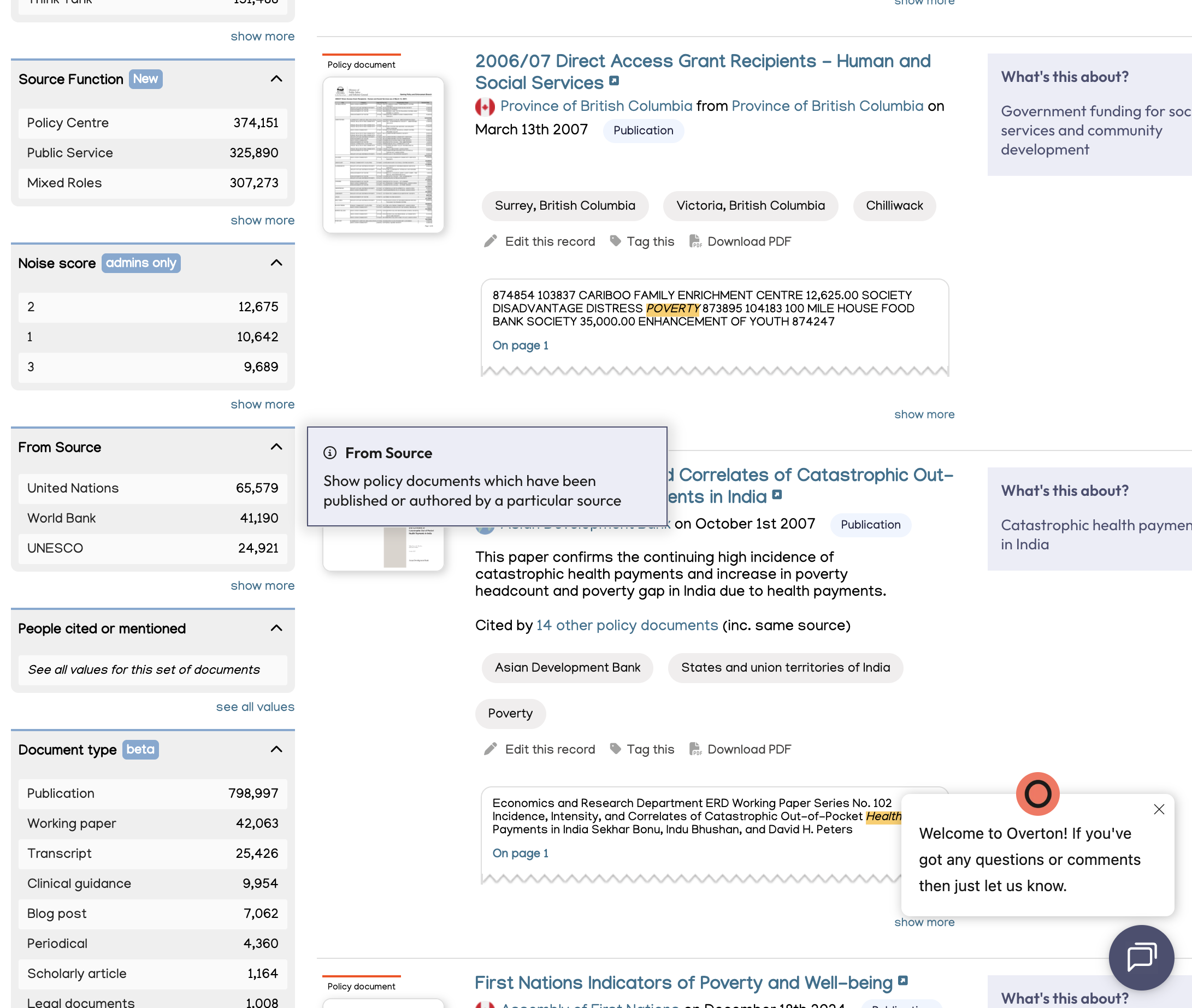 And From Source. From Source lets you choose specific Policy sources.