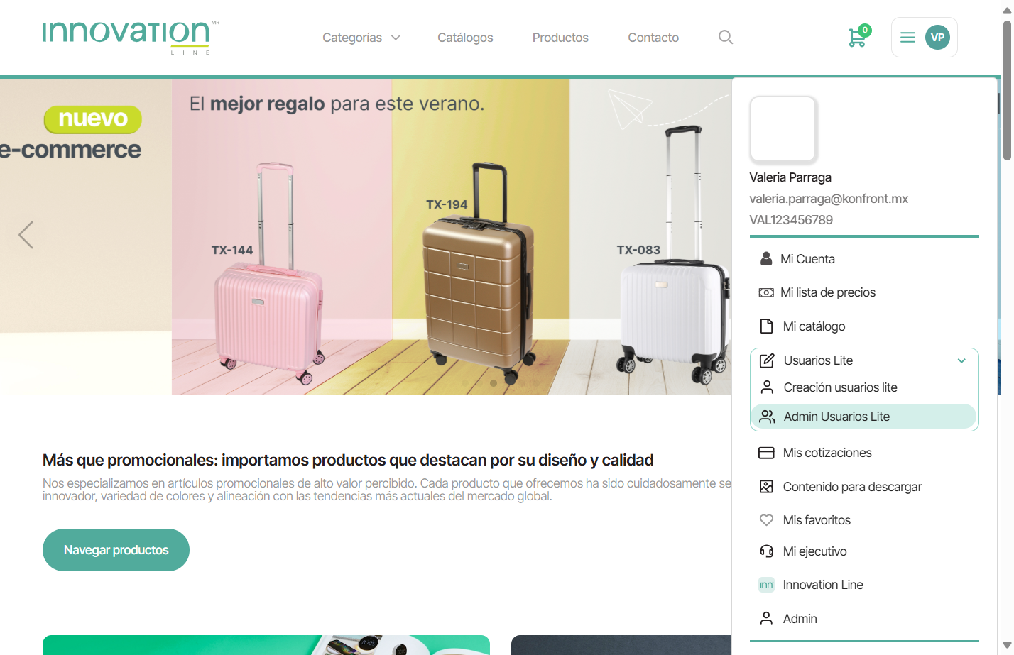 En el mismo menú de Usuarios lite encontrarás el módulo de permisos