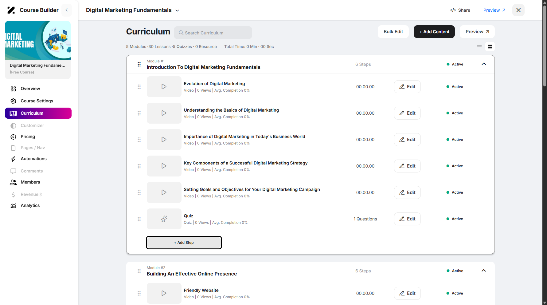 Step 8: Click on + Add Step to proceed.