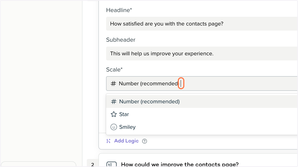 Sprig will recommend the format of the answer, based on their expertise in user research. We usually go with their recommendations.