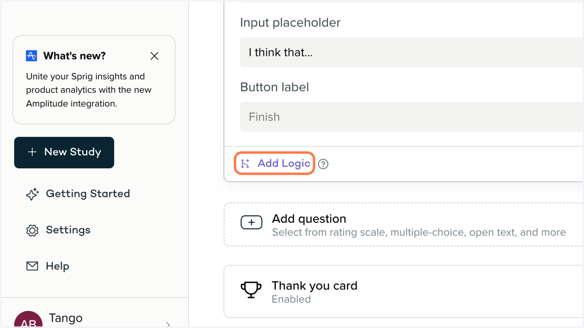 You can Add Logic at any point in the survey, to skip questions depending on a user's answer.