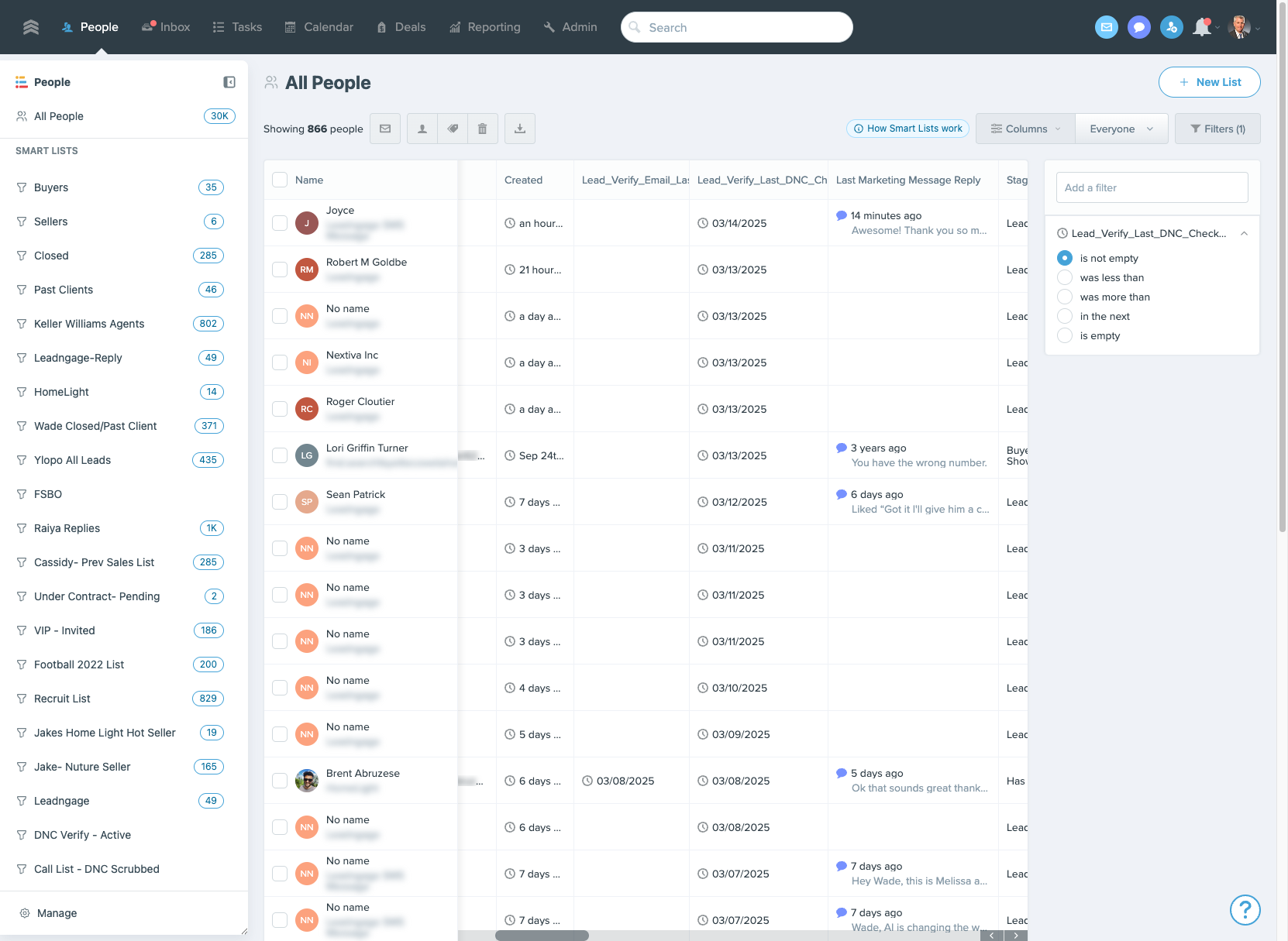 Click on Columns